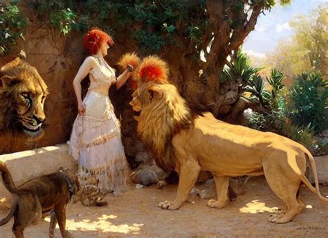 a couple in love feeding the lions, highly detailed | Stable Diffusion ...