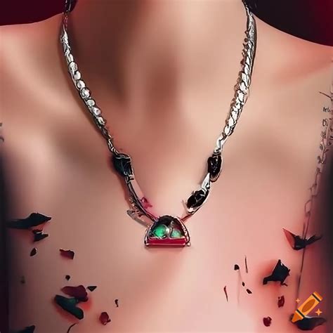 Y2k necklaces on Craiyon