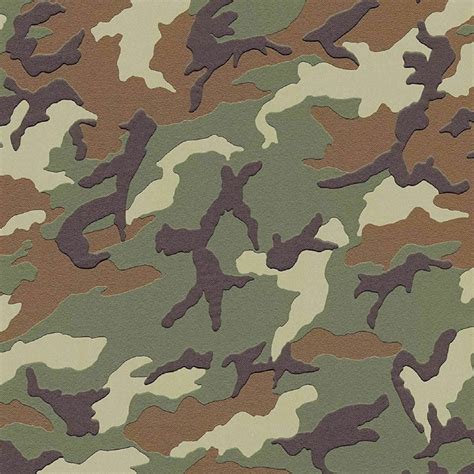 A.S Creation Camouflage Wallpaper Military Camo Green Brown Army Soldier 3694-06