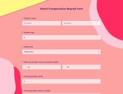 Free Online School Application Form Templates - forms.app