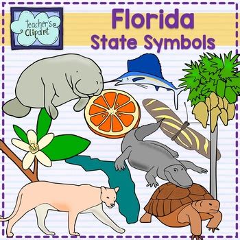 Florida state symbols clipart by Teacher's Clipart | TpT