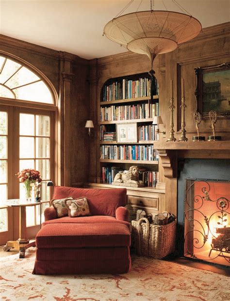 Cozy study space ideas 65 | Cozy home library, Cozy house, Home libraries