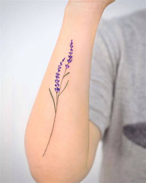 Update 73+ lavender flower tattoo best - in.cdgdbentre