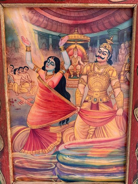 Draupadi Vastraharan by Duryodhana Famous Indian Mahabharat | Etsy