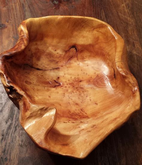 Beautiful Natural Hand-carved Burl Wood Bowl - Stunning! | Wood bowls ...