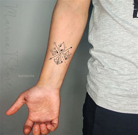 4 Elements Temporary Tattoo, Elements of Nature, Elements of Life Fake Tattoo for Men, Four ...