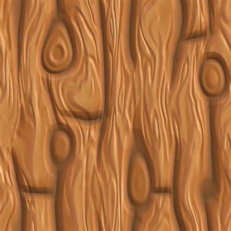 Cartoon Wood Texture Seamless Painted