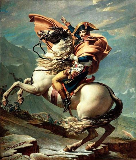 Unsorted pieces: Napoleon Crossing the Alps, by Jacques-Louis David