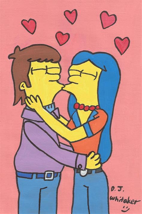 Homer and Marge HS Kissing by DJgames on DeviantArt