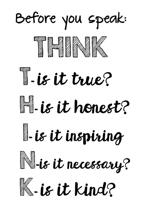 THINK before you speak poster by wbang · Ninja Plans