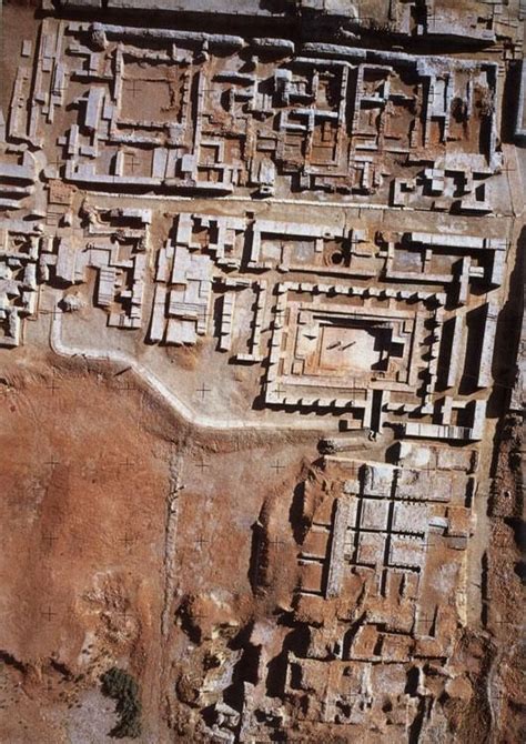 An Aerial view of 5000 years old city of Mohenjo Daro, Pakistan was built well planed and ...