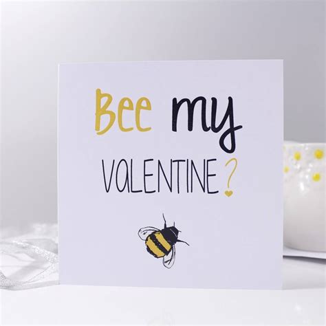 'Bee My Valentine?' Valentine's Day Card By Olivia Morgan Ltd