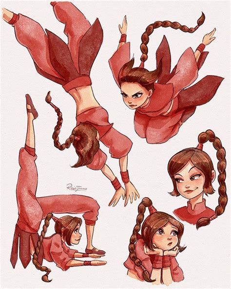 ☔ Loraine on Instagram: “Ty Lee pose studies! 💕 Which pose is your ...