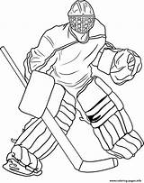 Hockey Goalie Coloring Page Printable sketch template