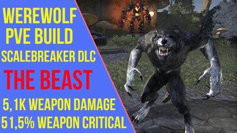 Werewolf PVE Build - The Beast - ESO Scalebreaker - YouTube