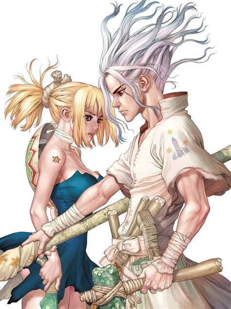 Dr. Stone Senku and Kohaku by Boichi : r/manga