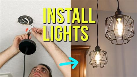 How to Install Ceiling Light Fixtures | New & Replacement Pendant ...