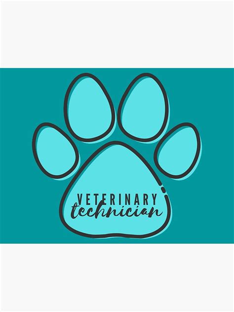 "Vet Tech Logo Paw Print Design" Sticker for Sale by camadebylena ...