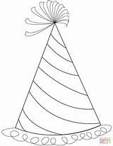 Printable Party Hat Coloring Page sketch template