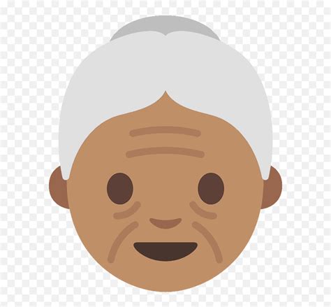 Old Woman Emoji Clipart - Old Lady Face Emoji,Old Woman Emoji - free ...