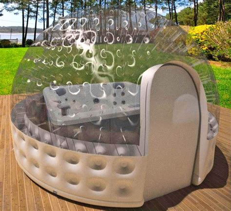 This Inflatable Hot Tub Solar Dome Will Keep Your Heating Bill Down ...