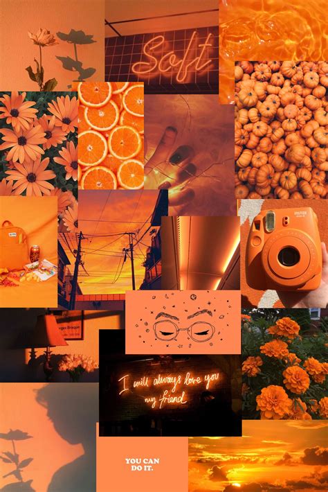 Orange aesthetic collage in 2022 | Cute wallpaper backgrounds, Pretty wallpapers, Orange wallpaper