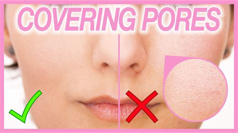 How To Cover Large Pores With Makeup - YouTube