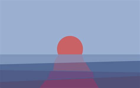 #minimalism, #horizon, #simple background, #Sun, #reflection, #sea, #abstract, #sunset, #digit ...