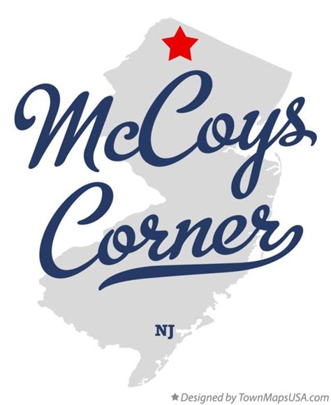 Map of McCoys Corner, NJ, New Jersey