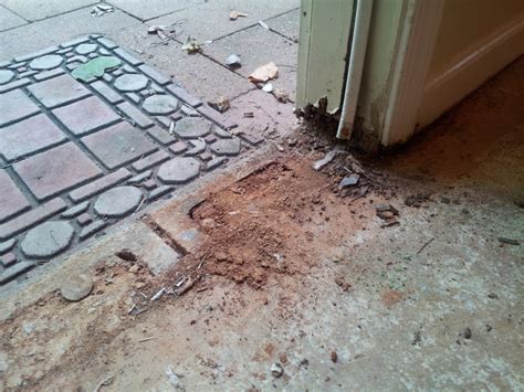 Installing a door threshold on concrete slab - Home Improvement Stack ...
