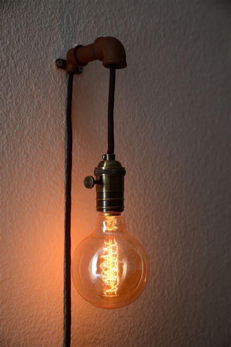 Steampunk Wall Pendant Lamp - iD Lights | Wall lamps diy, Lamp, Diy lamp