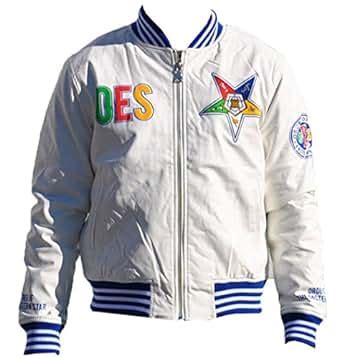 Order of the Eastern Star (OES) Women's PU Leather Jacket White at Amazon Women's Coats Shop