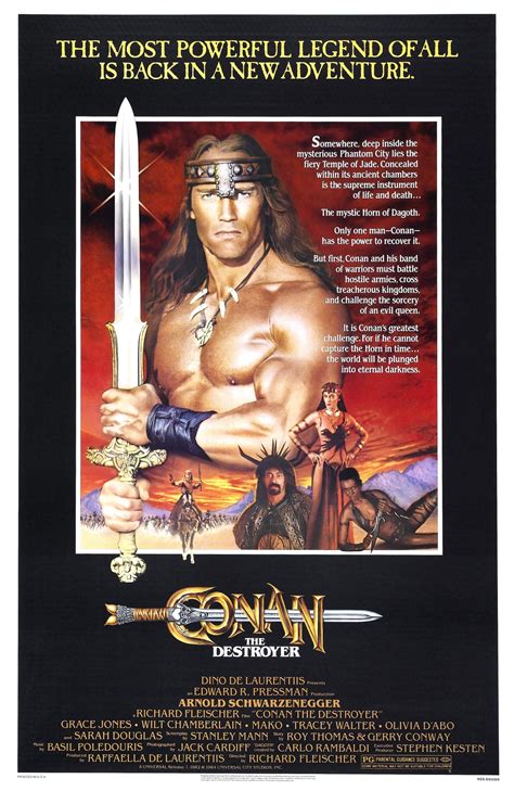 Conan the Destroyer 1984 Movie Poster Print in Different Sizes | Etsy