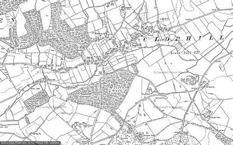 Historic Ordnance Survey Map of Clophill, 1882