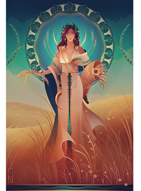 Demeter by Yliade : r/ImaginaryMythology