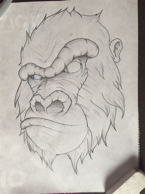 @josezinferno Gorilla!!! Quick sketch!! Enjoy it!! #josezinferno # ...