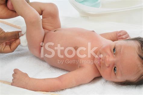 Changing A Baby's Nappy - Four Of Six Stock Photo | Royalty-Free ...