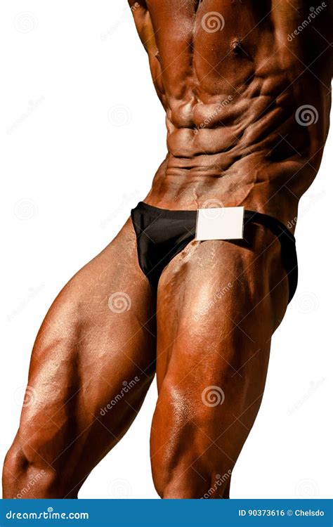 Bodybuilder Abdominal Thigh Pose Stock Photo - Image of pose, pectoral: 90373616