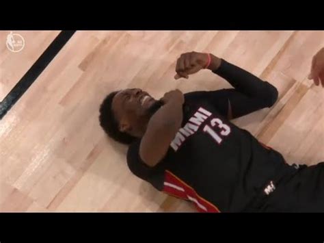 Bam Adebayo Suffered a Shoulder Injury | Lakers vs Heat Game 1 | NBA ...