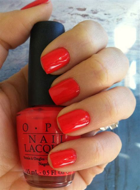 Ansa's Beauty and fashion blog: OPI Cajun Shrimp swatch | Chic nails, Red nails, Opi nail colors