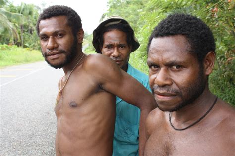 A group of young men in northern Madang Province. Papua New Guinea is home to a huge indigenous ...