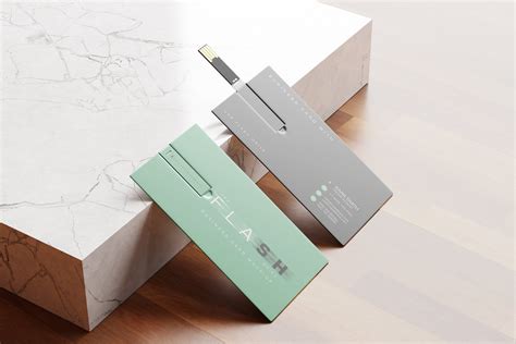 USB Flash Drive Business Card Mockup | Business card mock up, Usb business cards, Usb flash drive