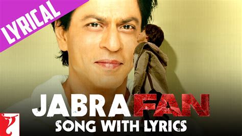 Lyrical: Jabra Fan Anthem Song with Lyrics | Shah Rukh Khan | Varun ...