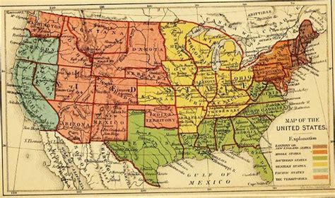 Wonderful Vintage Maps Of The United States Copyright Free - Picture Box Blue | United states ...