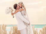 Jordan Pickford celebrates his marriage to Megan Davison with a Maldives beach wedding ceremony ...