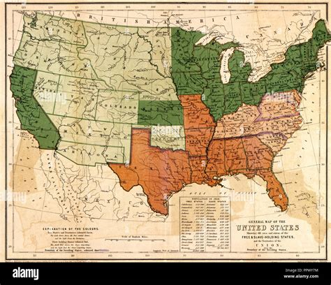 Slavery Civil War Map