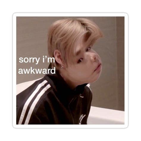 Stray kids meme - hyunjin ver Sticker by markleeluv in 2021 | Kid memes ...