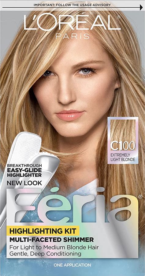 L'Oréal Paris Feria Permanent Hair Color, C100 Star Lights Extreme (Highlighting Kit) : Amazon ...
