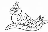 chubby And Funny caterpillar coloring Picture sketch template