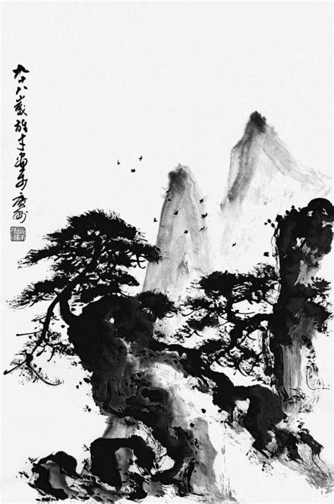 Pin by Belén León on — Minimal Art | Japanese ink painting, Japanese painting, Chinese landscape ...